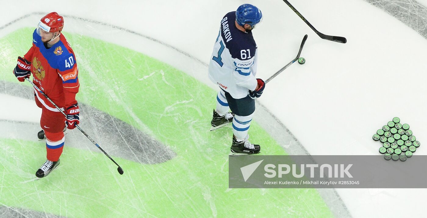 2016 IIHF World Ice Hockey Championship. Finland vs. Russia