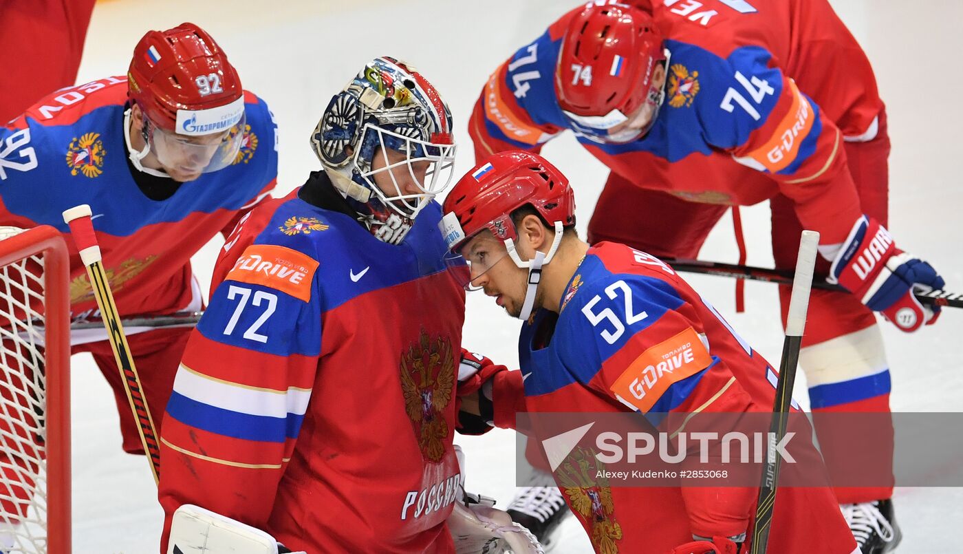 2016 IIHF World Ice Hockey Championship. Finland vs. Russia