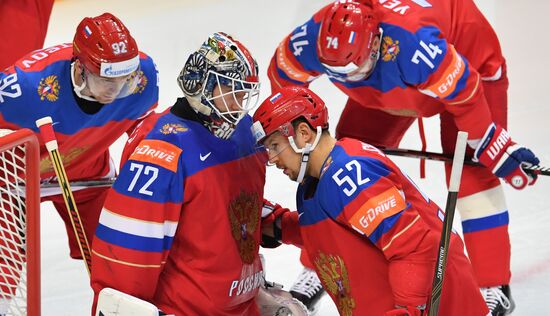 2016 IIHF World Ice Hockey Championship. Finland vs. Russia