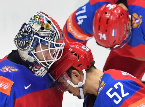 2016 IIHF World Ice Hockey Championship. Finland vs. Russia