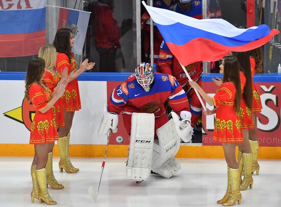 2016 IIHF World Ice Hockey Championship. Finland vs. Russia