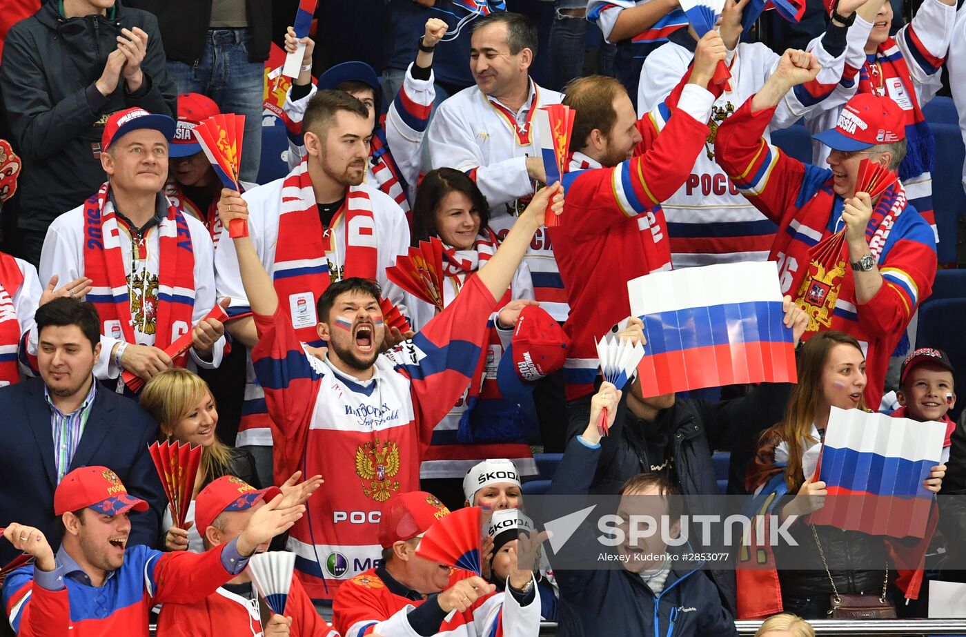 2016 IIHF World Ice Hockey Championship. Finland vs. Russia