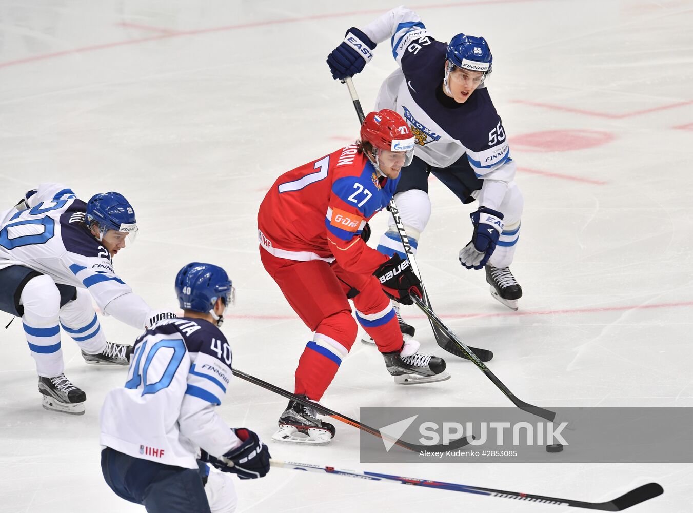 2016 IIHF World Ice Hockey Championship. Finland vs. Russia