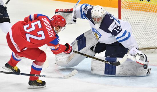 2016 IIHF World Ice Hockey Championship. Finland vs. Russia