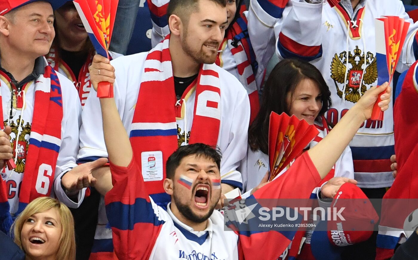 2016 IIHF World Ice Hockey Championship. Finland vs. Russia