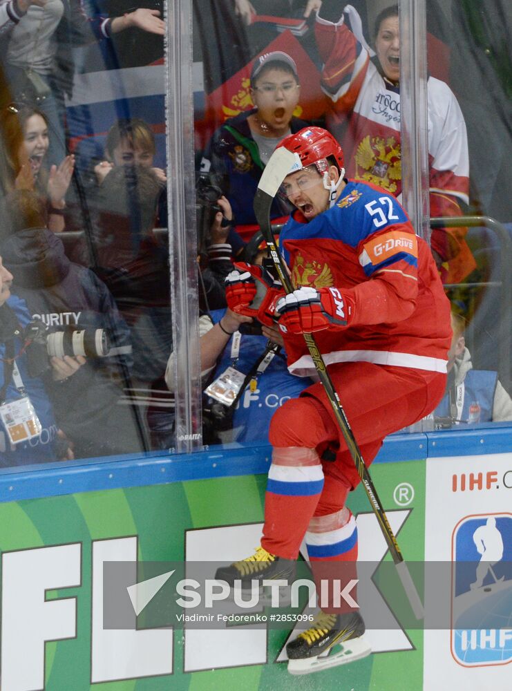 2016 IIHF World Ice Hockey Championship. Finland vs. Russia