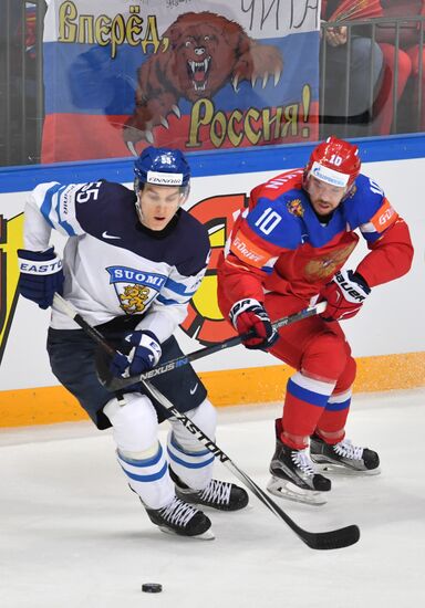 2016 IIHF World Ice Hockey Championship. Finland vs. Russia