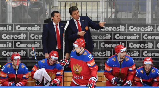 2016 IIHF World Ice Hockey Championship. Finland vs. Russia