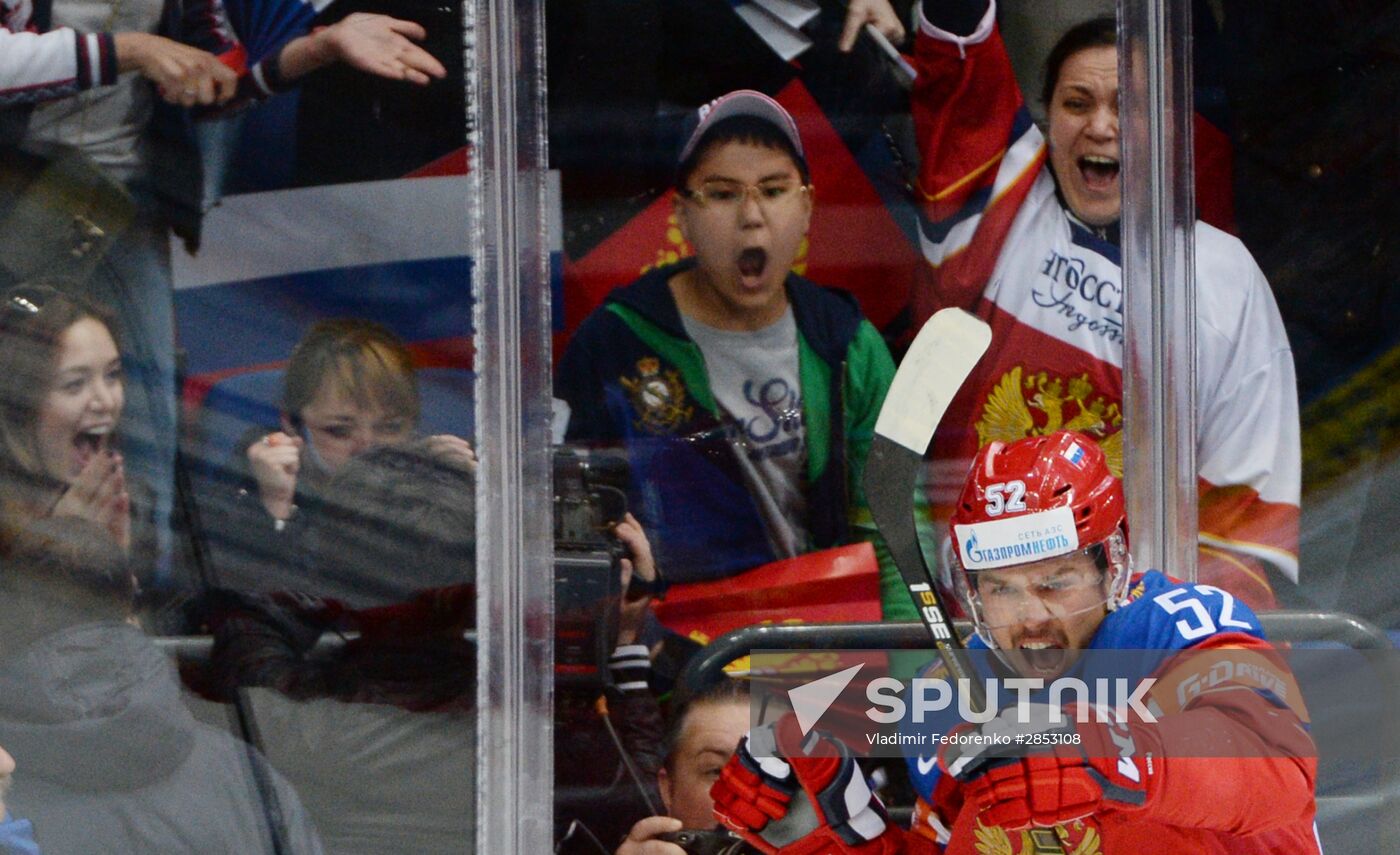 2016 IIHF World Ice Hockey Championship. Finland vs. Russia