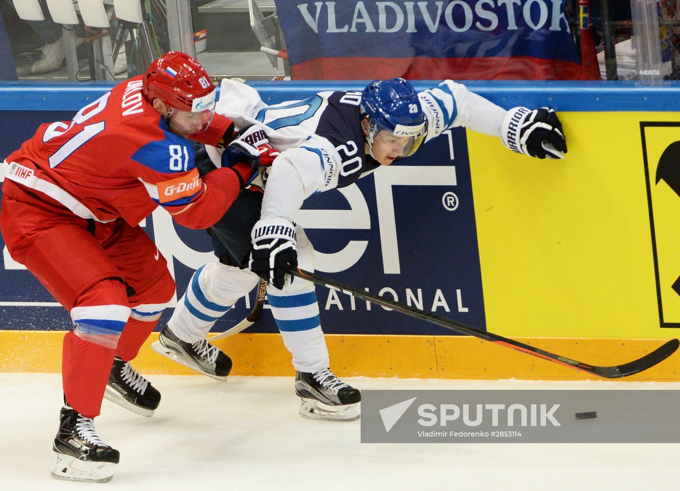 2016 IIHF World Ice Hockey Championship. Finland vs. Russia