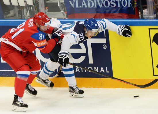 2016 IIHF World Ice Hockey Championship. Finland vs. Russia