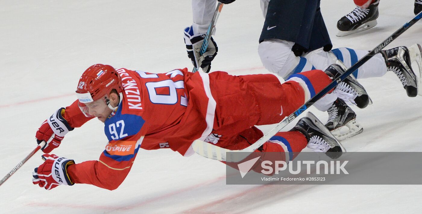 2016 IIHF World Ice Hockey Championship. Finland vs. Russia