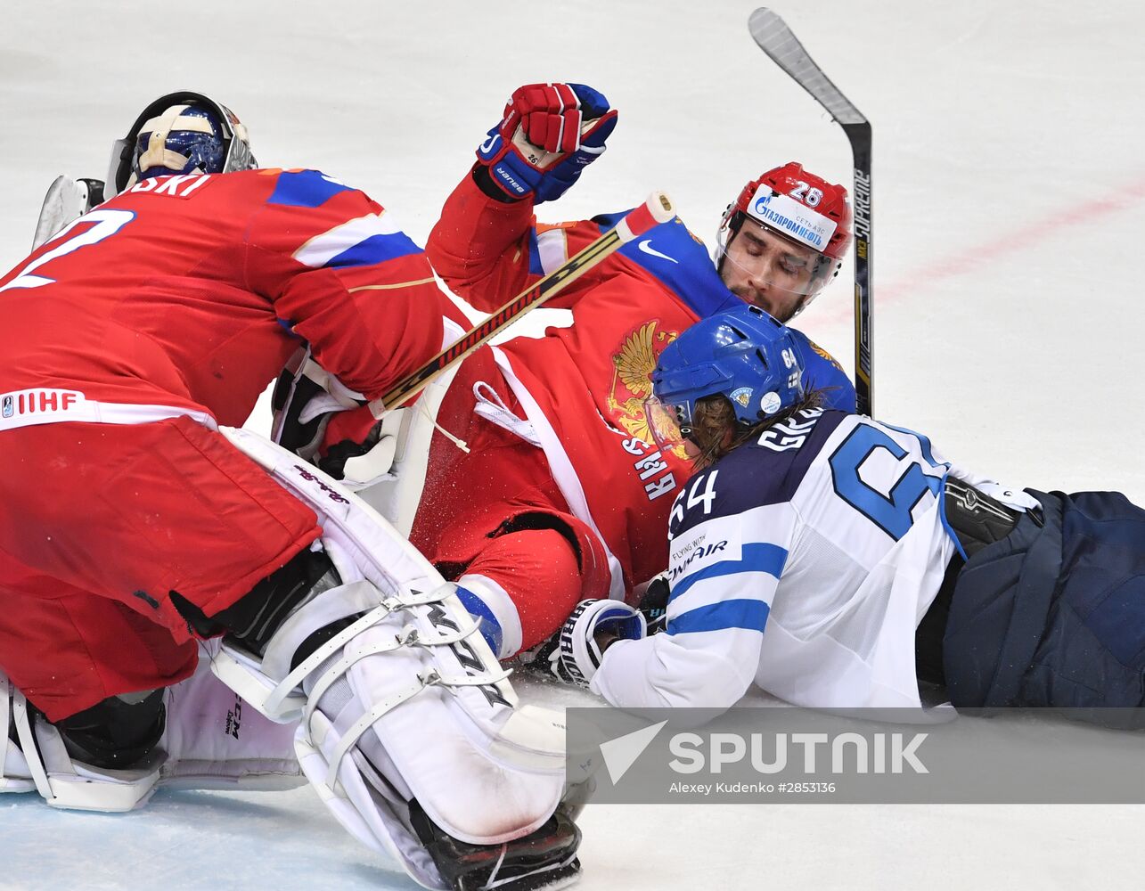 2016 IIHF World Ice Hockey Championship. Finland vs. Russia