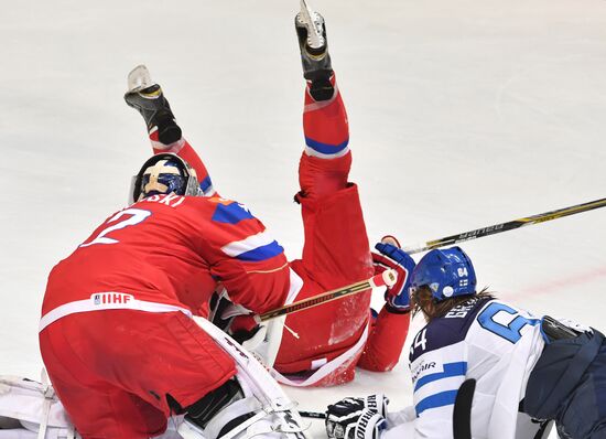 2016 IIHF World Ice Hockey Championship. Finland vs. Russia