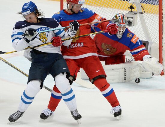 2016 IIHF World Ice Hockey Championship. Finland vs. Russia