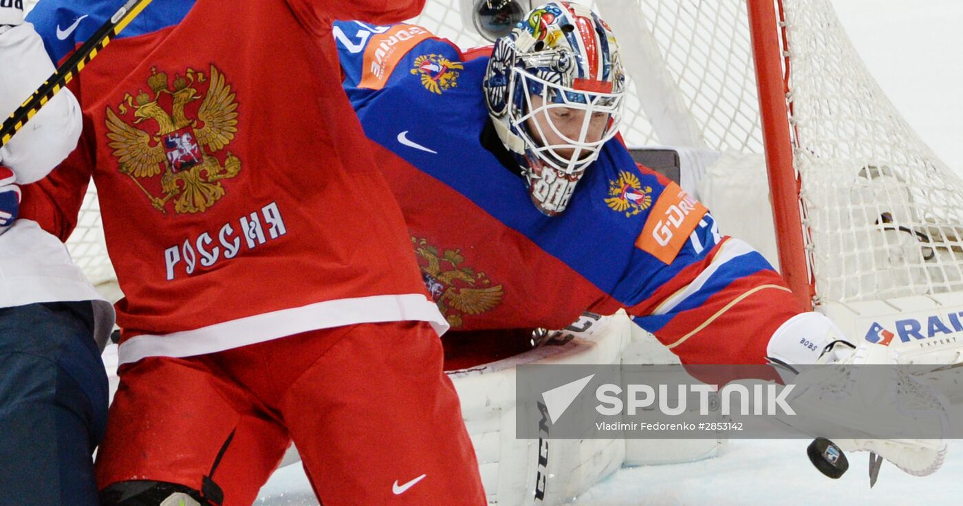 2016 IIHF World Ice Hockey Championship. Finland vs. Russia