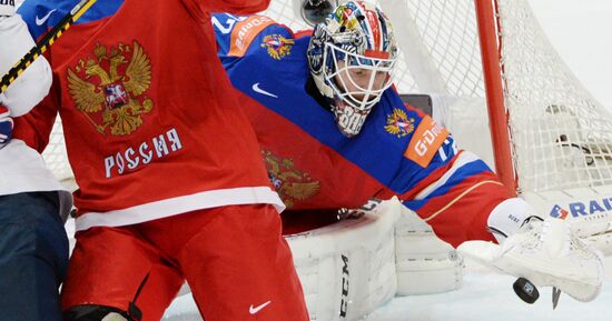 2016 IIHF World Ice Hockey Championship. Finland vs. Russia