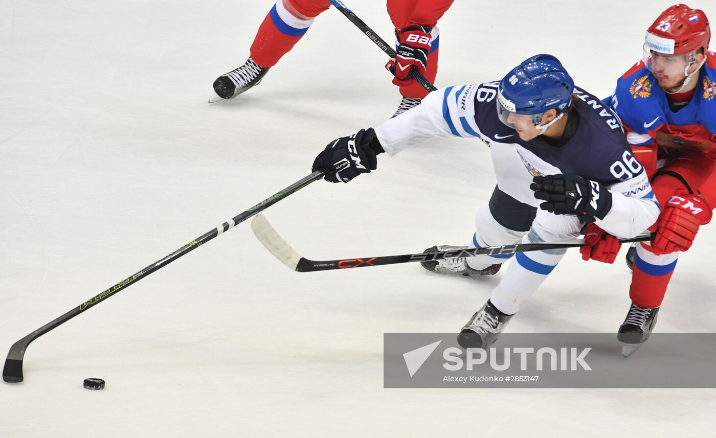 2016 IIHF World Ice Hockey Championship. Finland vs. Russia