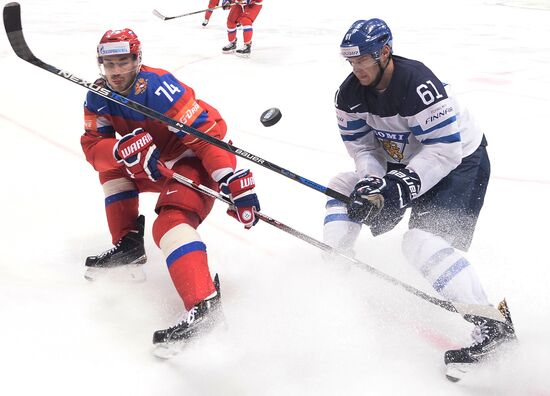 2016 IIHF World Ice Hockey Championship. Finland vs. Russia