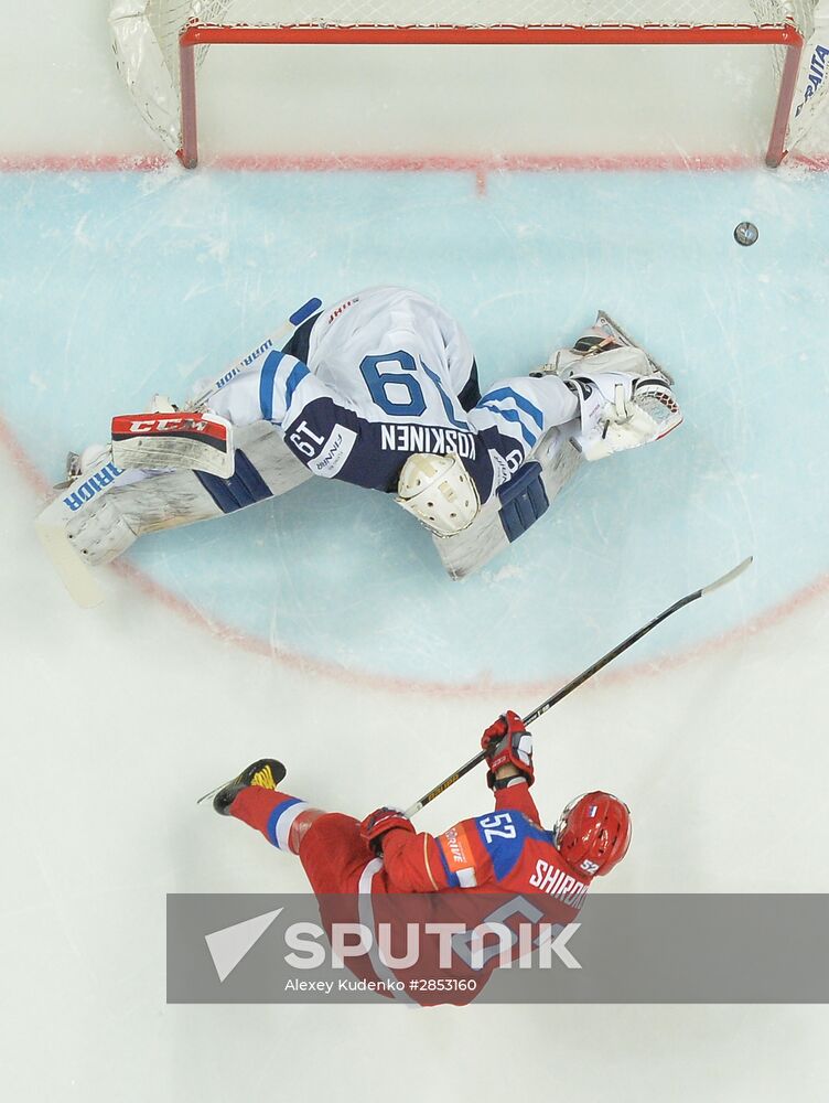 2016 IIHF World Ice Hockey Championship. Finland vs. Russia