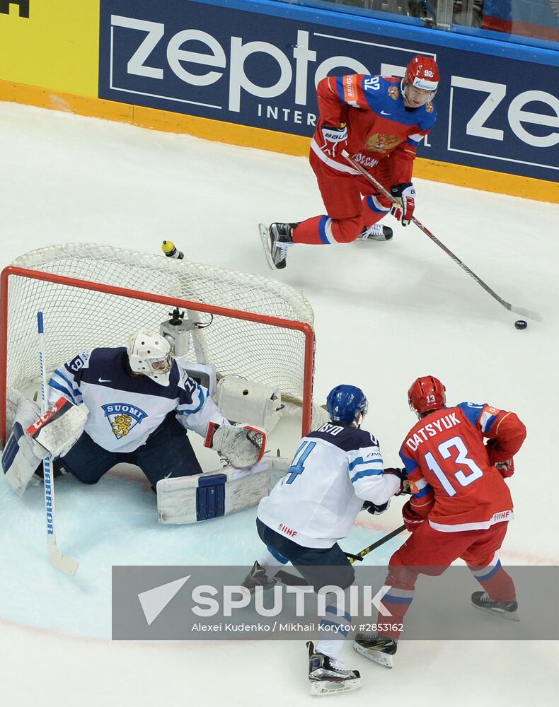 2016 IIHF World Ice Hockey Championship. Finland vs. Russia