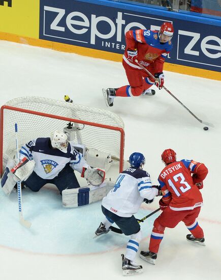 2016 IIHF World Ice Hockey Championship. Finland vs. Russia