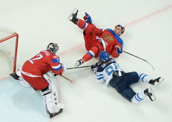 2016 IIHF World Ice Hockey Championship. Finland vs. Russia