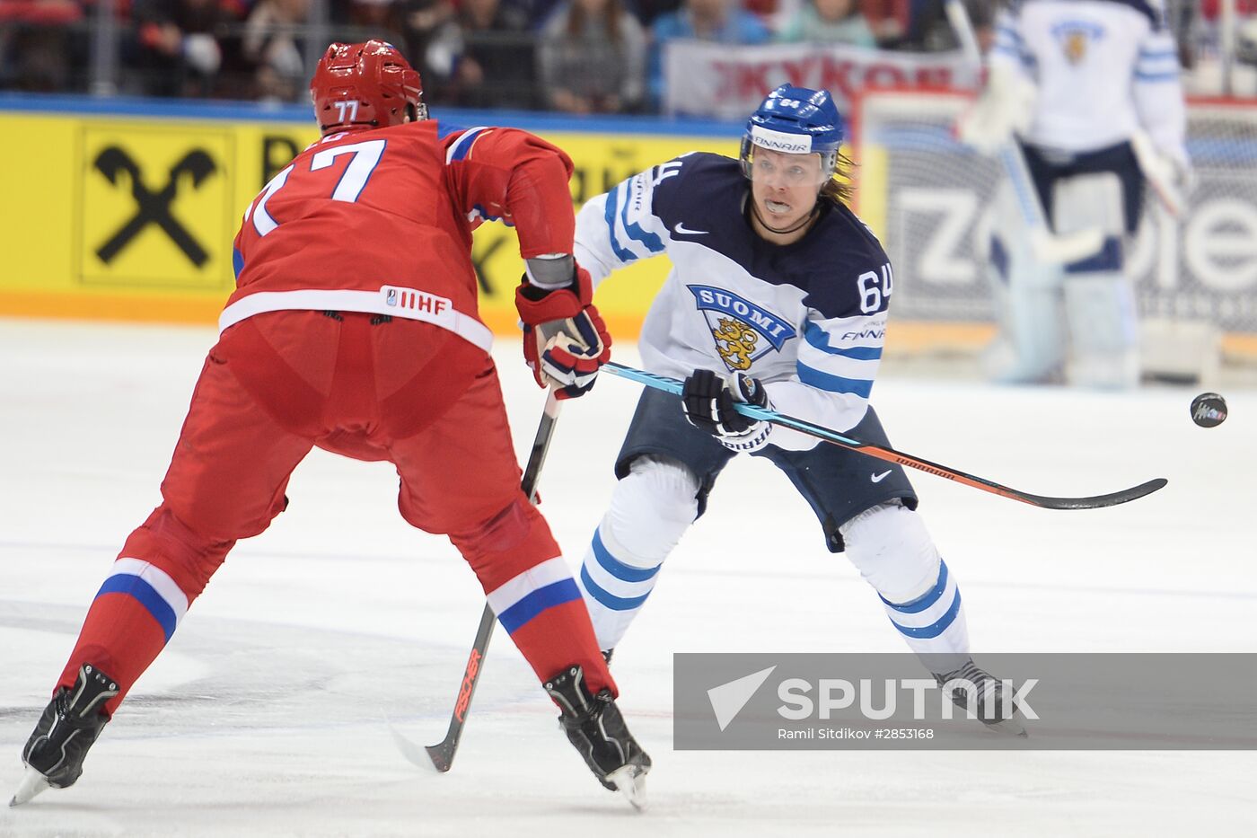 2016 IIHF World Ice Hockey Championship. Finland vs. Russia