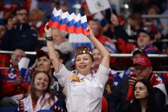 2016 IIHF World Ice Hockey Championship. Finland vs. Russia