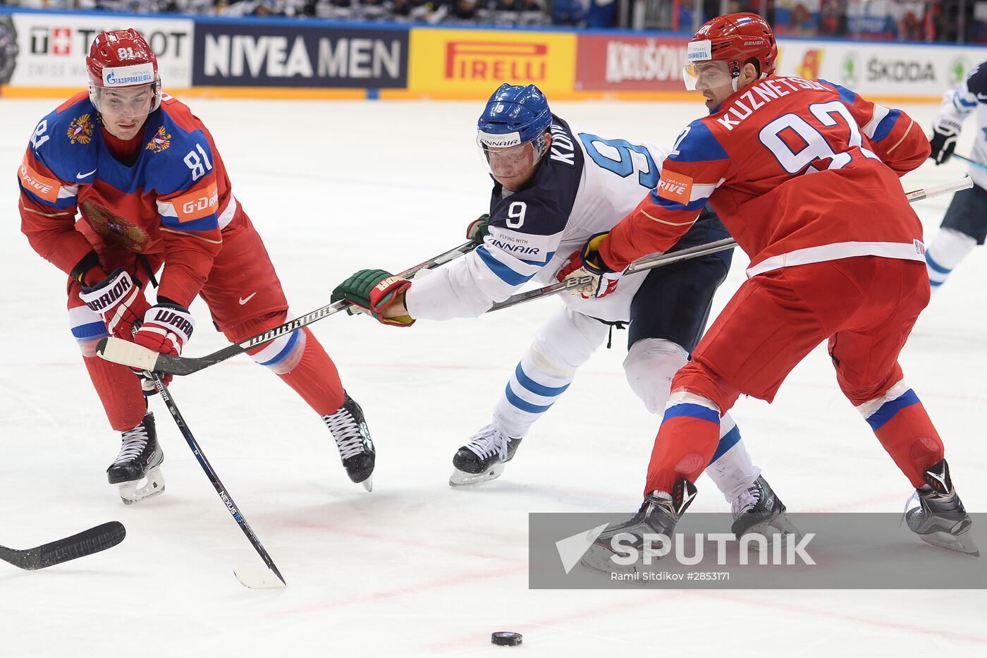 2016 IIHF World Ice Hockey Championship. Finland vs. Russia