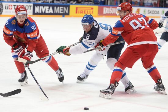 2016 IIHF World Ice Hockey Championship. Finland vs. Russia