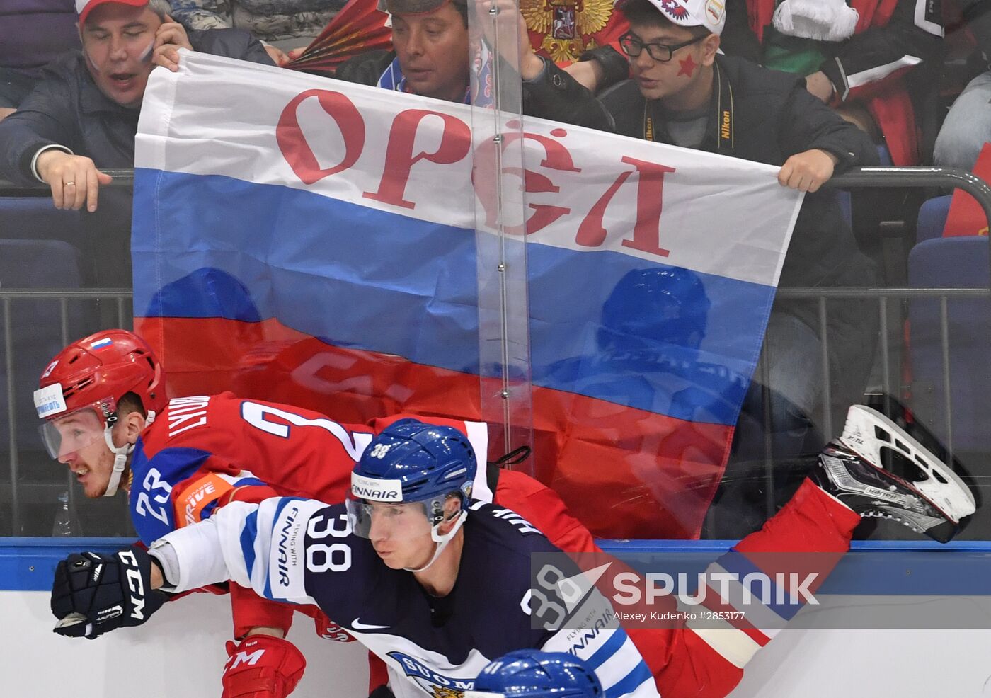 2016 IIHF World Ice Hockey Championship. Finland vs. Russia