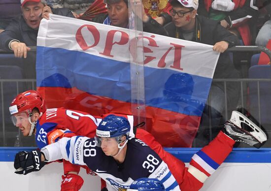 2016 IIHF World Ice Hockey Championship. Finland vs. Russia