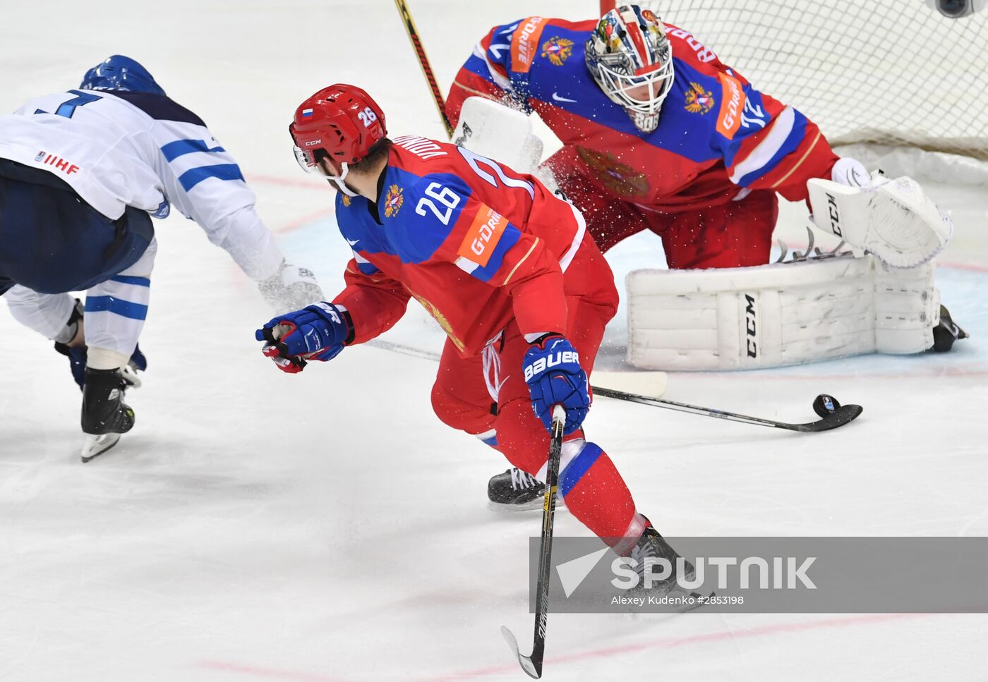 2016 IIHF World Ice Hockey Championship. Finland vs. Russia