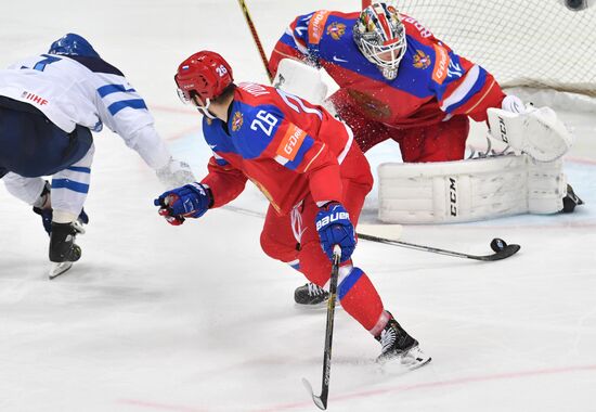 2016 IIHF World Ice Hockey Championship. Finland vs. Russia