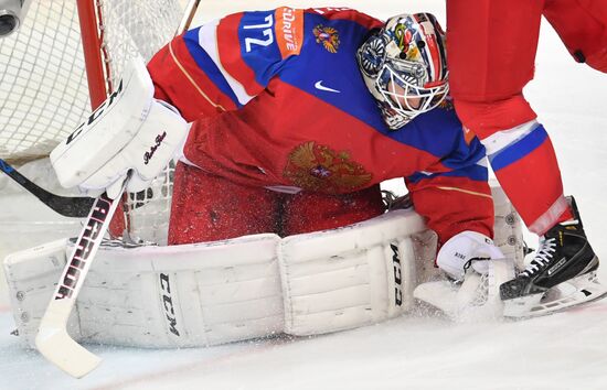 2016 IIHF World Ice Hockey Championship. Finland vs. Russia