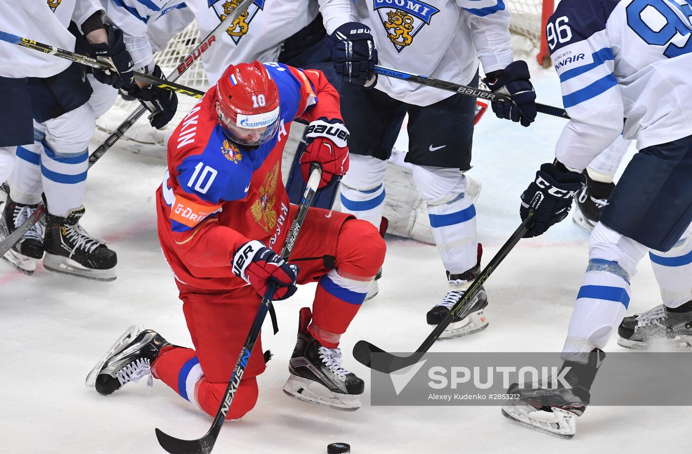 2016 IIHF World Ice Hockey Championship. Finland vs. Russia