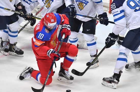 2016 IIHF World Ice Hockey Championship. Finland vs. Russia