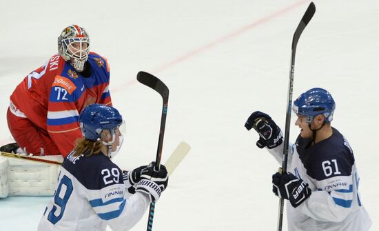 2016 IIHF World Ice Hockey Championship. Finland vs. Russia