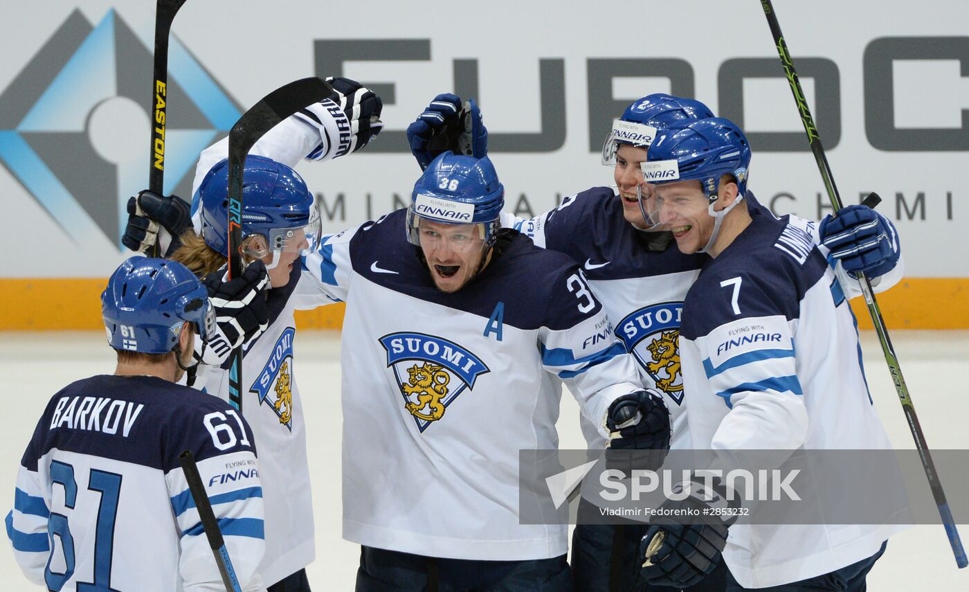 2016 IIHF World Ice Hockey Championship. Finland vs. Russia