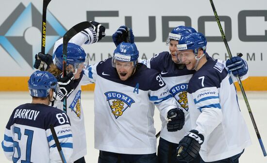 2016 IIHF World Ice Hockey Championship. Finland vs. Russia