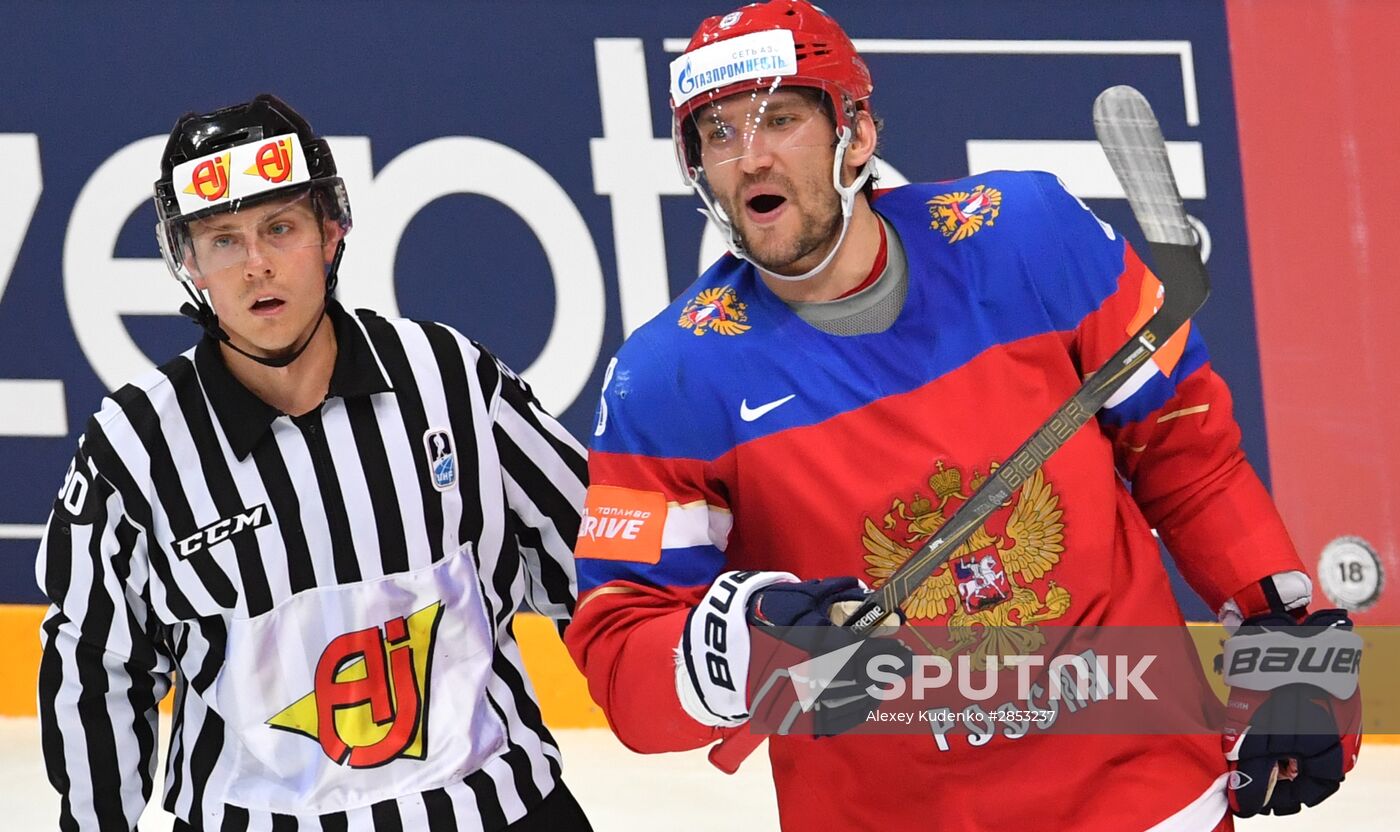 2016 IIHF World Ice Hockey Championship. Finland vs. Russia