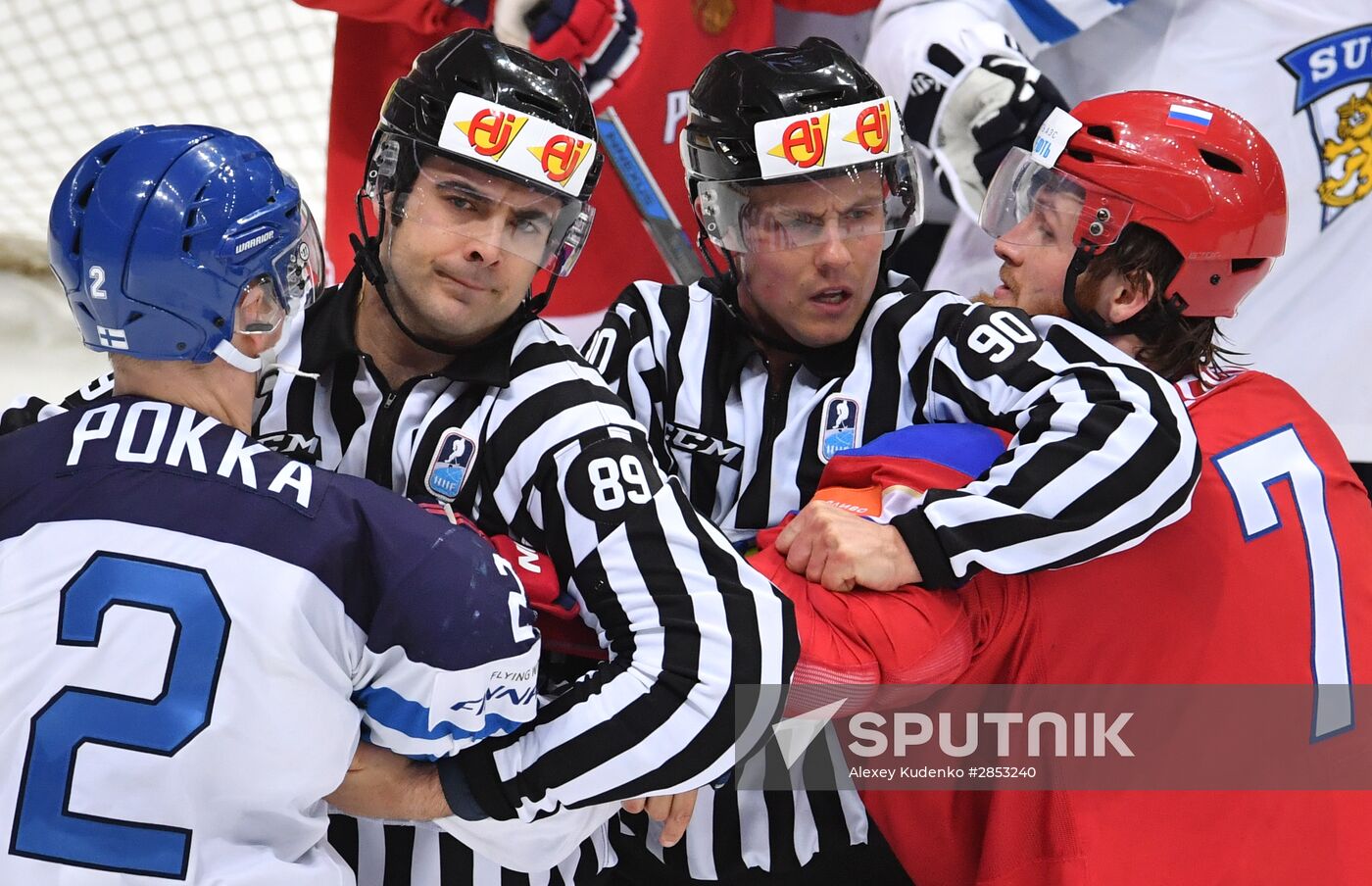 2016 IIHF World Ice Hockey Championship. Finland vs. Russia