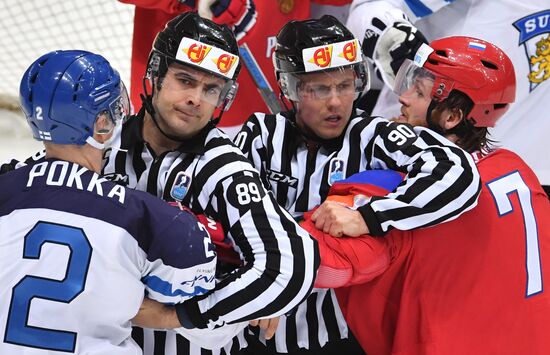 2016 IIHF World Ice Hockey Championship. Finland vs. Russia