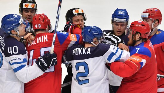 2016 IIHF World Ice Hockey Championship. Finland vs. Russia