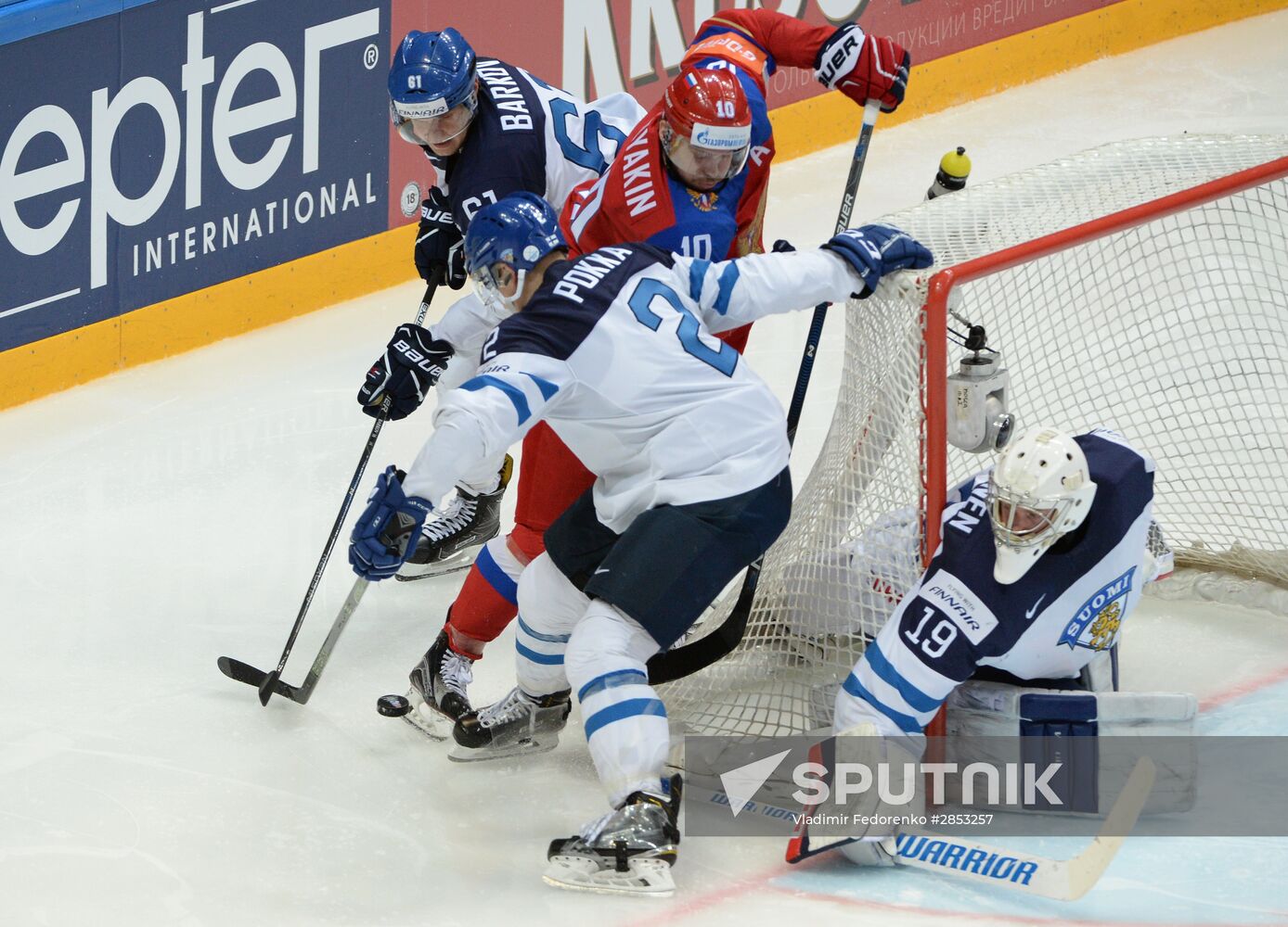 2016 IIHF World Ice Hockey Championship. Finland vs. Russia