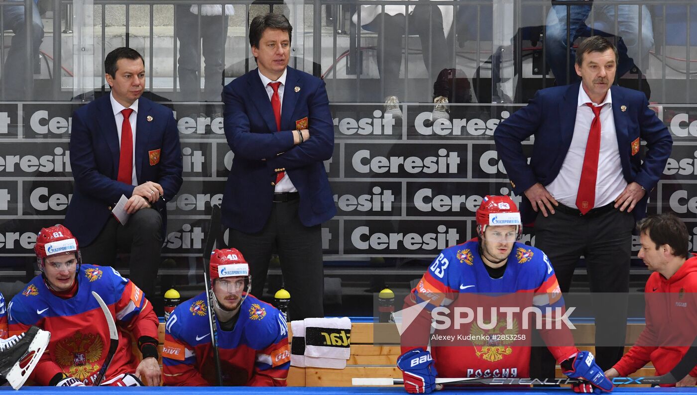 2016 IIHF World Ice Hockey Championship. Finland vs. Russia