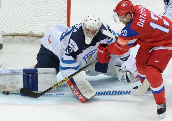 2016 IIHF World Ice Hockey Championship. Finland vs. Russia