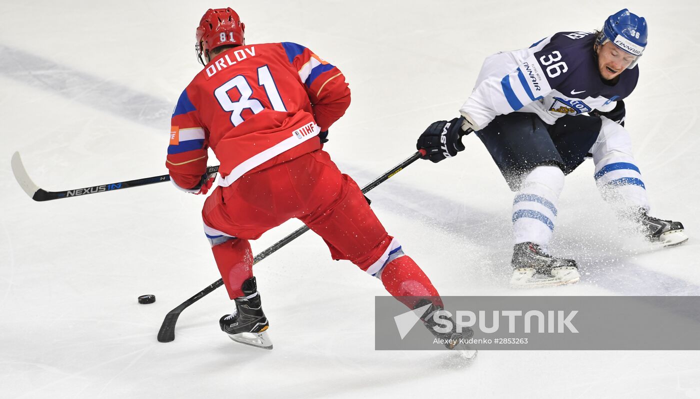 2016 IIHF World Ice Hockey Championship. Finland vs. Russia