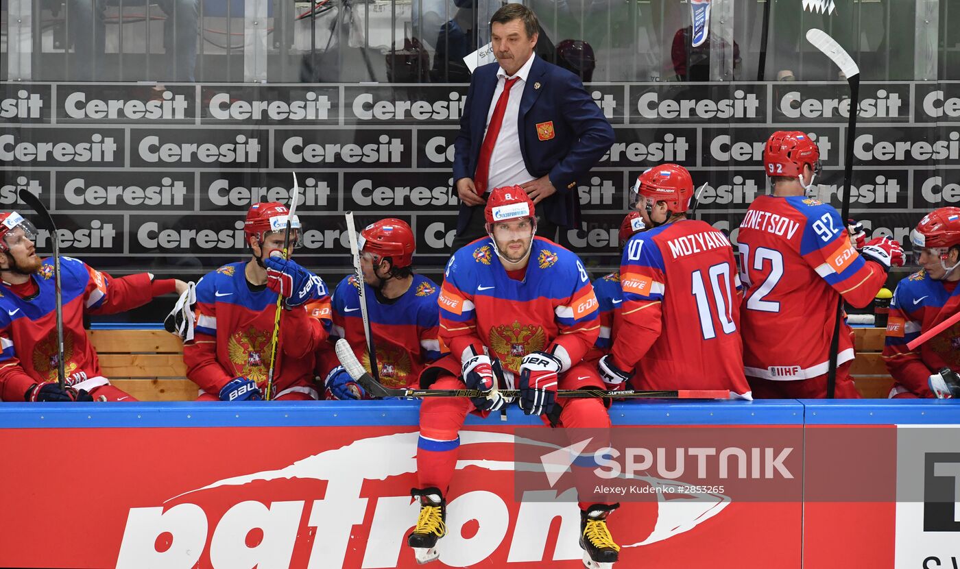 2016 IIHF World Ice Hockey Championship. Finland vs. Russia